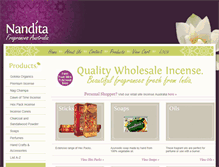 Tablet Screenshot of nandita.com.au